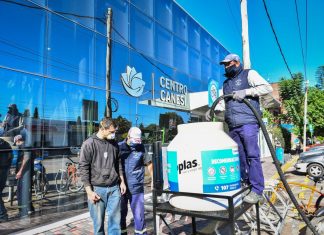 La Municipalidad instala tanques de agua comunitarios para extremar las medidas de higiene