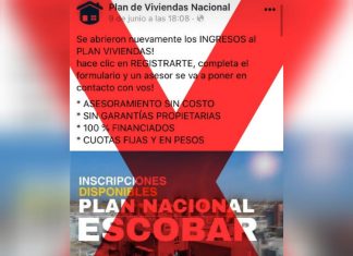Advierten sobre publicidades engañosas en redes sociales acerca de un programa de viviendas