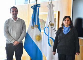 Sujarchuk firmó un convenio de asistencia mutua entre el Municipio y el Conicet