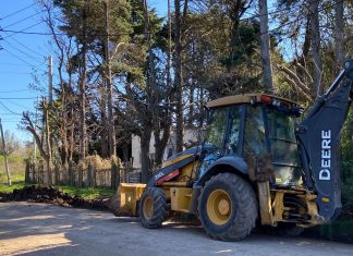 Retoman obras de pavimentación en distintas localidades del distrito