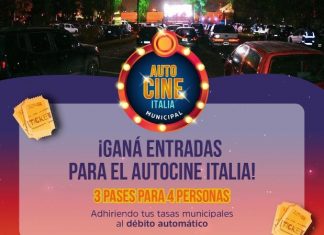 Tasas: Abonando con débito automático, el Municipio regala entradas para el autocine