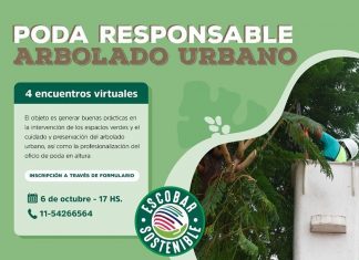 Continúan las capacitaciones a personas que ejercen el oficio de mantenimiento de espacios verdes y poda en altura