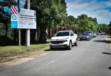 Sujarchuk supervisó la obra de repavimentación de la calle Víctor Casterán