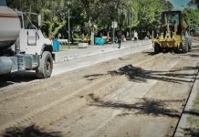 Sujarchuk supervisó obras en diferentes puntos del distrito