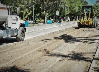 Sujarchuk supervisó obras en diferentes puntos del distrito