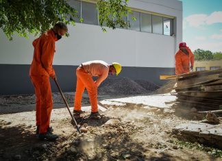 El Municipio realiza refacciones y trabajos de mantenimiento en tres escuelas