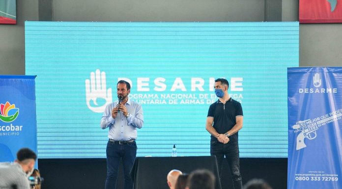 Escobar: presentan el Programa Nacional de Entrega Voluntaria de Armas de Fuego
