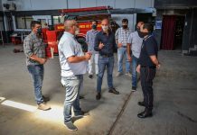 Presupuesto Participativo: Beto Ramil supervisó la remodelación de la Estación de Bomberos Voluntarios de Belén de Escobar