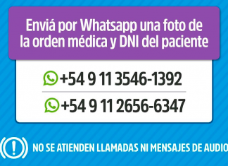 Por protocolos sanitarios, asignamos turnos vía Whatsapp para estudios ambulatorios de diagnósticos por imágenes