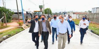 Sujarchuk y el ministro Katopodis supervisaron importantes obras de repavimentación
