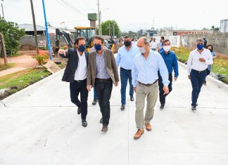 Sujarchuk y el ministro Katopodis supervisaron importantes obras de repavimentación