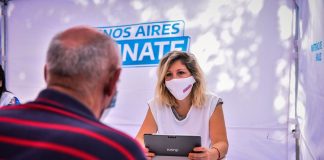 Sujarchuk supervisó la histórica campaña de vacunación contra el coronavirus en Escobar