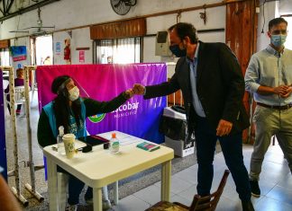 Sujarchuk supervisó el operativo de vacunación contra el Covid-19