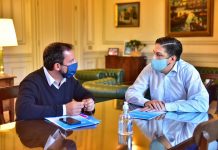 Sujarchuk se reunió con el ministro de Educación Nicolás Trotta