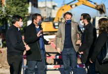 Sujarchuk, Katopodis, Arroyo y Simone recorrieron obras trascendentales del distrito