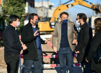 Sujarchuk, Katopodis, Arroyo y Simone recorrieron obras trascendentales del distrito