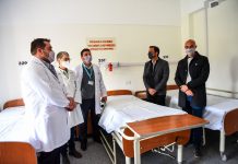Sujarchuk supervisó las obras de ampliación en el Hospital Provincial Erill