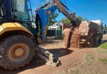 Continúan los trabajos de mantenimiento del espacio público y estabilizado de calles