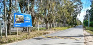 Sujarchuk supervisó la obra de pavimentación de la calle El Dorado