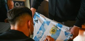 Sujarchuk recibió al escobarense campeón de América Nicolás González