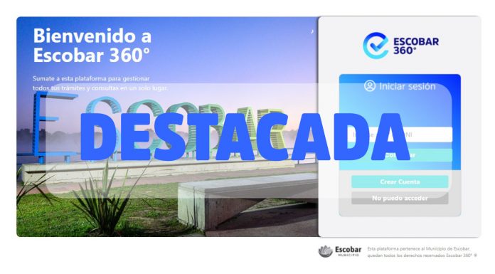 Escobar 360: la Municipalidad lanzó una nueva plataforma para que los vecinos y vecinas puedan realizar trámites y acceder a servicios de manera virtual