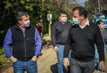 Sujarchuk supervisó obras de pavimentación