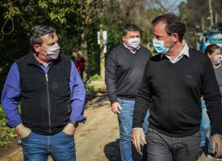 Sujarchuk supervisó obras de pavimentación