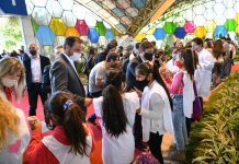 Sujarchuk y Kicillof recorrieron la 58° edición de la Fiesta Nacional de la Flor