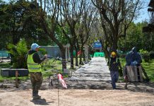El Municipio realiza una puesta en valor de la Plaza Belgrano