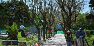 El Municipio realiza una puesta en valor de la Plaza Belgrano