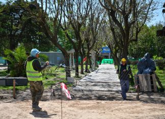 El Municipio realiza una puesta en valor de la Plaza Belgrano