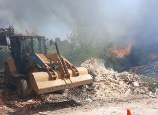 Clausuran un predio donde se quemaban residuos a cielo abierto
