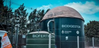 Ya está en funcionamiento el primer biodigestor del partido