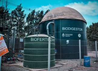 Ya está en funcionamiento el primer biodigestor del partido