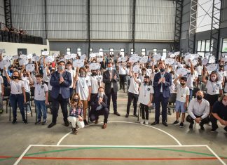 Colegió Ramón Cereijo: Sujarchuk y Ramil participaron del acto de colación de la tercera camada de ingresantes
