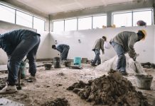 Avanzan las obras de construcción y puesta en valor de la Escuela “Carlos Fuentealba”