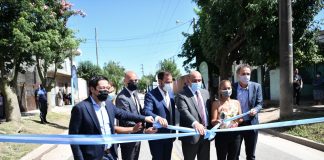 Funcionarios nacionales, provinciales y municipales inauguraron una histórica obra de pavimentación