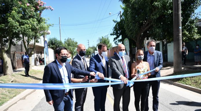 Funcionarios nacionales, provinciales y municipales inauguraron una histórica obra de pavimentación