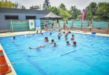 La pileta del polideportivo de Loma Verde abrió sus puertas
