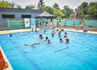 La pileta del polideportivo de Loma Verde abrió sus puertas