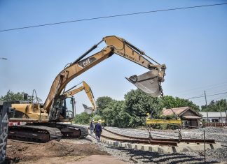 Sujarchuk y Ramil supervisaron obras viales en Garín, Maquinista Savio y Matheu