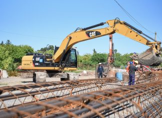 Avanza la construcción del nuevo puente vial en Ingeniero Maschwitz