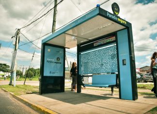Ramil recorrió obras viales en Belén de Escobar e Ingeniero Maschwitz y supervisó la instalación de las paradas seguras en Garín