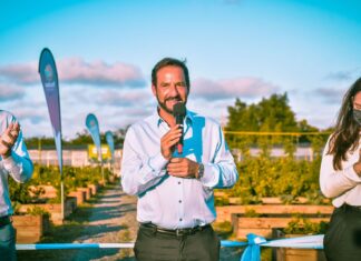Ariel Sujarchuk y Beto Ramil inauguraron la ampliación de la Huerta Agroecológica Municipal de Maquinista Savio