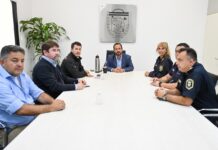 Sujarchuk recibió a los nuevos jefes de la Policía Local y del Comando de Patrullas de Escobar