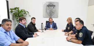 Sujarchuk recibió a los nuevos jefes de la Policía Local y del Comando de Patrullas de Escobar