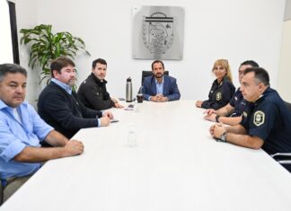 Sujarchuk recibió a los nuevos jefes de la Policía Local y del Comando de Patrullas de Escobar