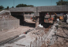 Avanza la construcción del paso bajo nivel de la calle Pablo Podestá