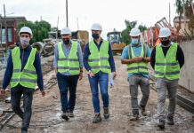 Ramil recorrió obras de infraestructura en Belén de Escobar, Ingeniero Maschwitz y Maquinista Savio