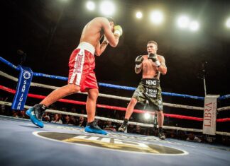 El Predio Floral, escenario de una pelea de box vista en toda latinoamérica